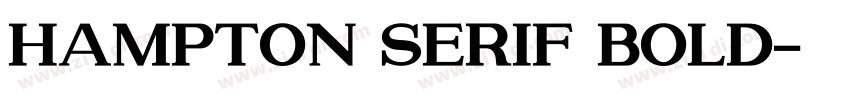 Hampton Serif Bold字体转换